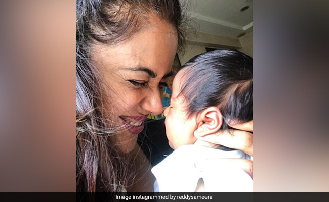 New Mom Sameera Reddy Is Finally Smiling After Battling 'Baby Blues And Postpartum'