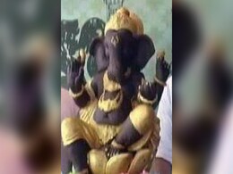 Muslim Artist Makes Ganesha Idol With 106 kg Belgian Chocolate In Ludhiana Muslim Artist Makes Ganesha Idol With 106 kg Belgian Chocolate In Ludhiana