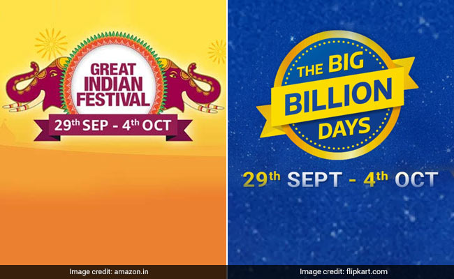 Amazon, Flipkart Gear Up For Mega Festive Sales, Offer Big Discounts
