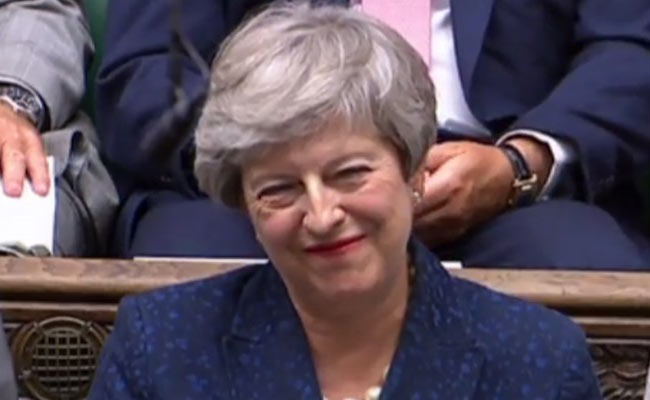 Theresa May, Back In Parliament Amid Brexit Chaos, Is No Longer Target