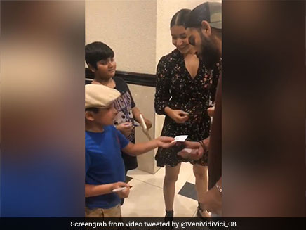 Watch: Anushka Sharma All Smiles As Virat Kohli Takes Autograph Of 7-Year-Old Fan