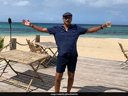 Coach Ravi Shastris Picture With "Divine" Punch Inspires Hilarious Memes On Twitter