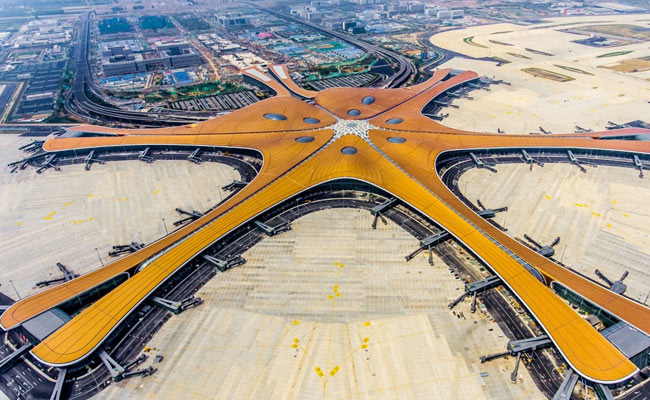 Beijing's Starfish-Shaped Futuristic Airport Opened By Xi Jinping