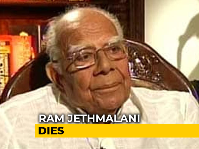 Ram Jethmalani, Veteran Lawyer And Former Union Minister, Dies At 95