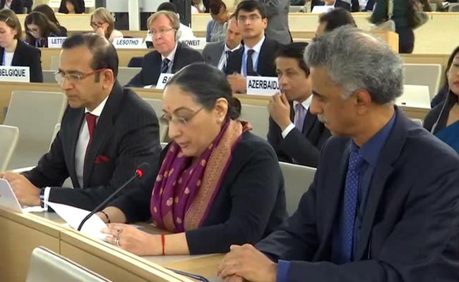 "Fabricated Narrative By Pakistan": India On Kashmir At UN Rights Body