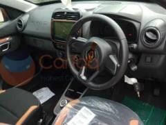 Renault Kwid Facelift Cabin Fully Uncovered In New Spy Photos