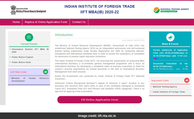 IIFT MBA Registration: आईआईएफटी एमबीए एंट्रेंस परीक्षा के लिए रजिस्ट्रेशन शुरू, ऐसे करें आवेदन