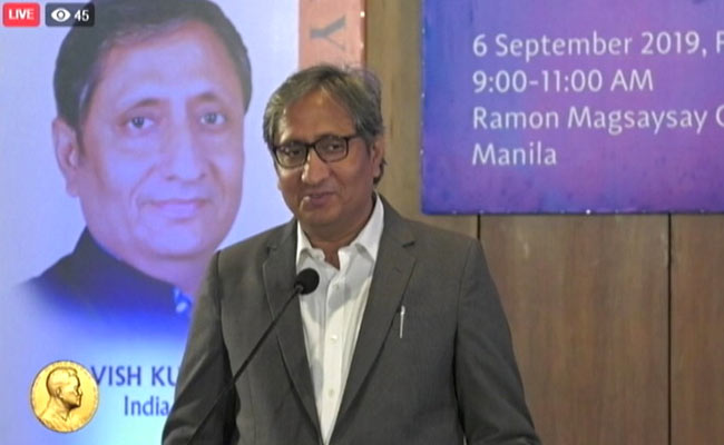 "Citizen Journalism Under Threat": Magsaysay Winner Ravish - Highlights