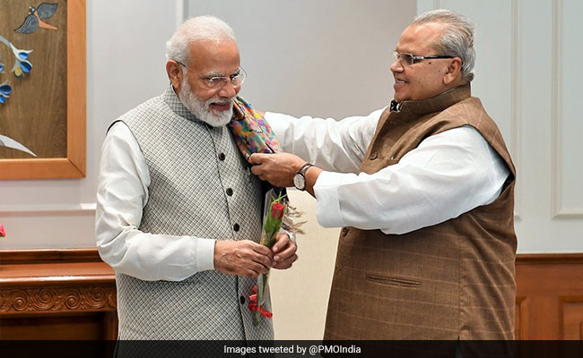 Jammu And Kashmir Governor Satya Pal Malik Meets PM Modi