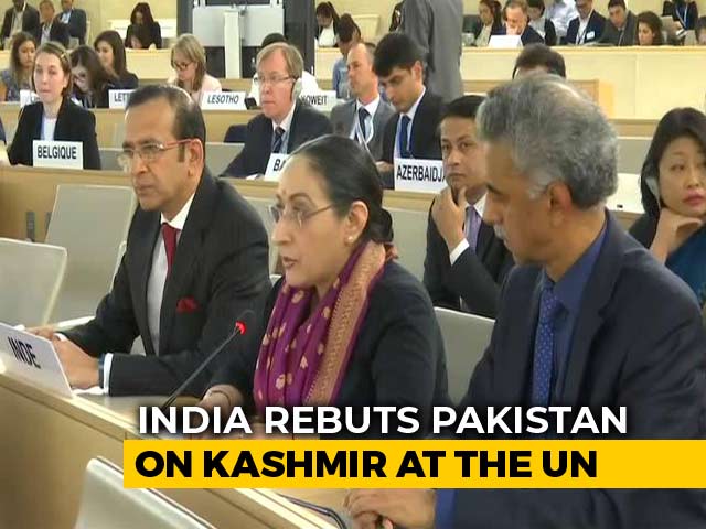 "Fabricated Narrative By Pakistan": India On Kashmir At UN Rights Body