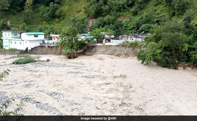 Vehicles Buried Under Debris After Landslide In Uttarakhand