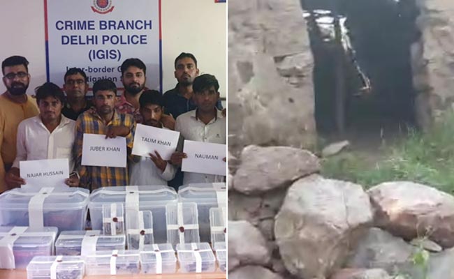 पहाड़ के ऊपर चल रही थी अवैध हथियारों की फैक्ट्री,दिल्ली पुलिस का छापा