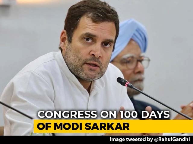 Rahul Gandhi, Congress Take On PM Modi's 100 Days With A Hashtag