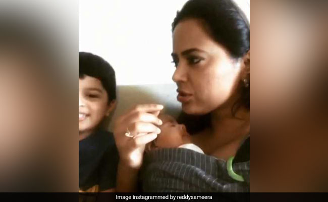 Watch: The One With Sameera Reddy And The Cutest Beatboxers Ever