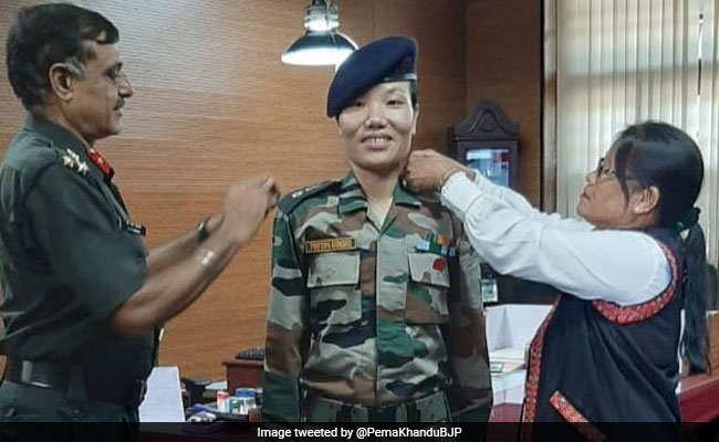 Ponung Doming Becomes First Female Lieutenant Colonel From Arunachal
