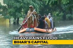 Boats Out On Patna Roads After Heavy Rain, Homes, Hospitals Flooded Boats Out On Patna Roads After Heavy Rain, Homes, Hospitals Flooded