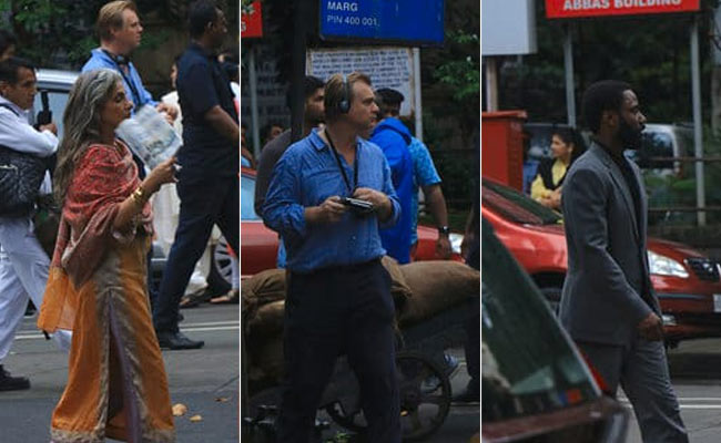 Dimple Kapadia Films <i>Tenet</i> With Christopher Nolan And John David Washington In Mumbai. See Pics