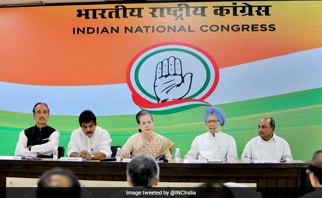 Congress Leaders Meet To Discuss Mahatma Gandhi Birth Anniversary Plans