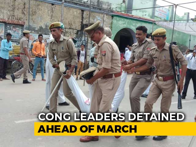Congress Leaders Detained Ahead Of March In UP Against BJP's Chinmayanand