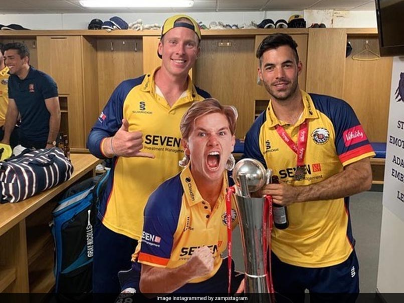 Essex Find Unique Way To Include Adam Zampa In Their Celebration After Vitality Blast Triumph