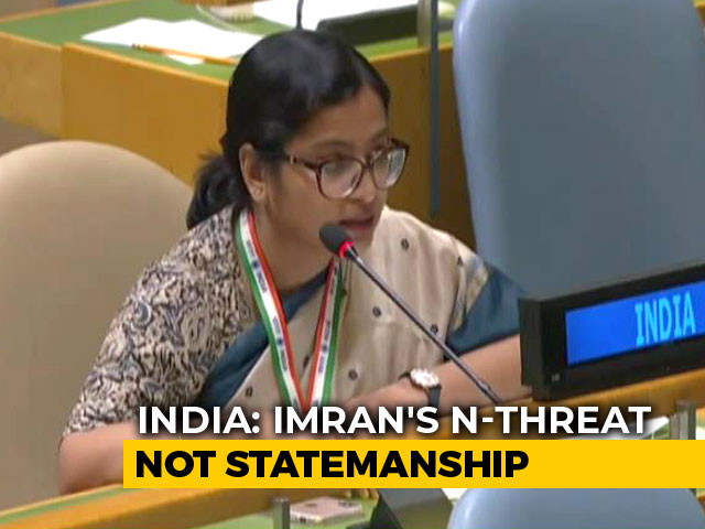 Imran Khan's Nuke Remark "Brinkmanship Not Statesmanship": India At UN