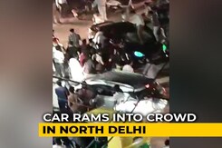 Driver Rams Car Into Crowd In Delhi's Model Town Area Driver Rams Car Into Crowd In Delhi's Model Town Area