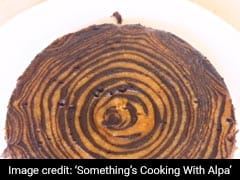 Watch: Make This Eggless Zebra Biscuit Cake In A Cooker Watch: Make This Eggless Zebra Biscuit Cake In A Cooker