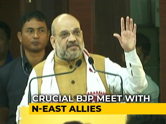 Amit Shah To Meet BJP's Northeast Allies In Assam Today