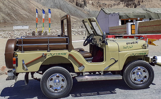 Jeep Captured From Pak In 1971 Stands As "War Trophy" In Leh Army Camp