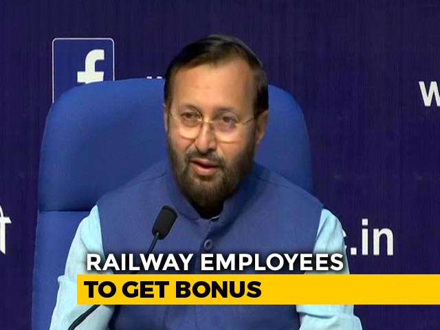Cabinet Approves Bonus For Railway Employees: Prakash Javadekar