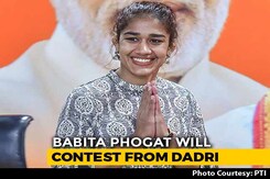 Wrestlers Babita Phogat, Yogeshwar Dutt Among BJP's Haryana Candidates Wrestlers Babita Phogat, Yogeshwar Dutt Among BJP's Haryana Candidates