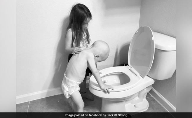 Heartbreaking Pic Shows 5-Year-Old Girl Comforting Brother With Leukemia