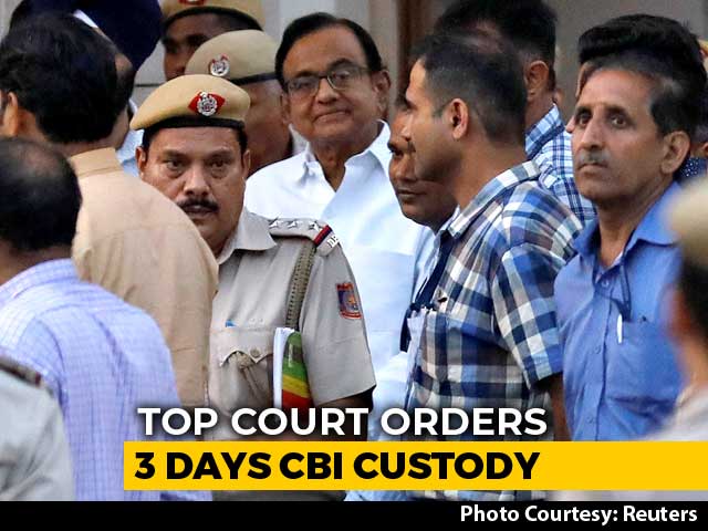 No Tihar Jail For P Chidambaram. Supreme Court Extends His CBI Custody