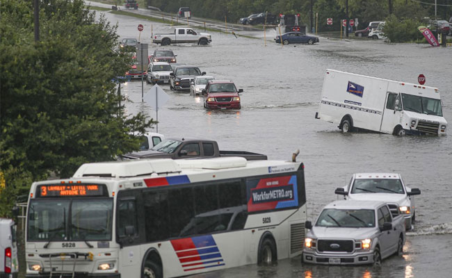 Heavy Rain Brings Houston To A Halt Ahead Of Mega "Howdy, Modi" Event