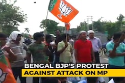 BJP Workers Clash With Cops In Bengal After MP Alleges Attack By Officer BJP Workers Clash With Cops In Bengal After MP Alleges Attack By Officer