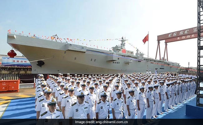 Chinese Navy Launches First Amphibious Assault Ship