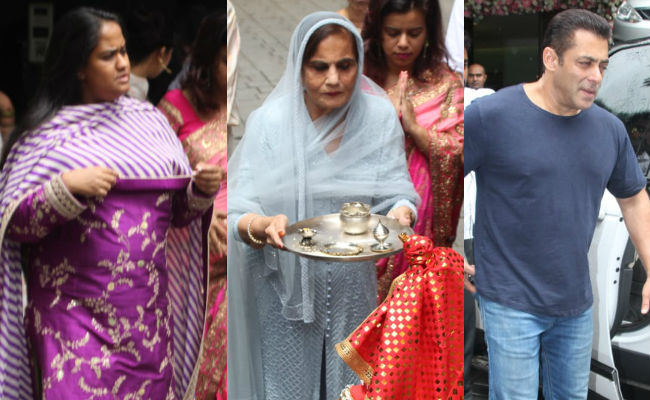 Ganesh Chaturthi 2019: Arpita, Salman Khan Welcome Bappa; Maheep Kapoor, Neelam Kothari And Others Visit