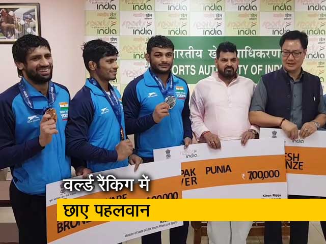 दीपक पुनिया 86 kg वर्ग कुश्ती में बने वर्ल्ड नंबर वन