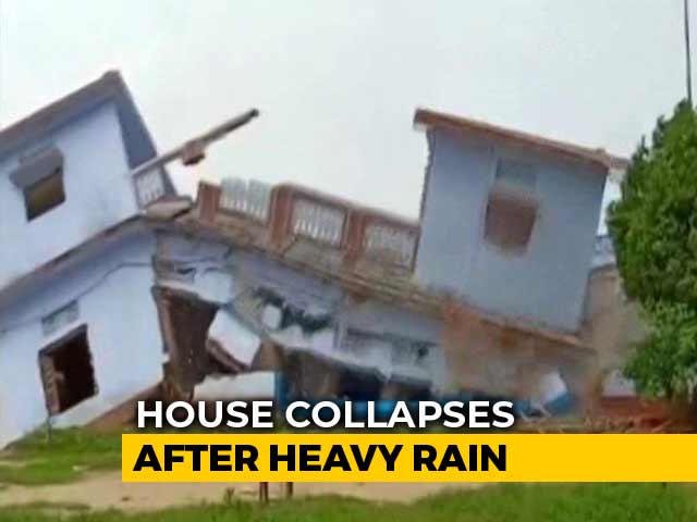 House Collapses In Seconds In Rain-Hit Uttar Pradesh