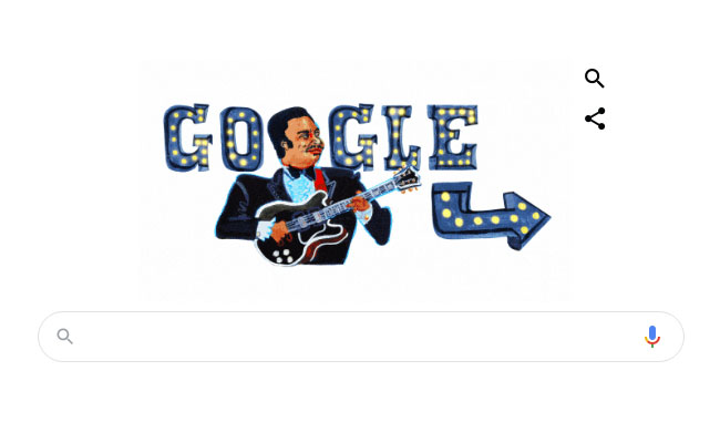 Google Doodle Remembers Iconic American Singer BB King On 94th Birthday