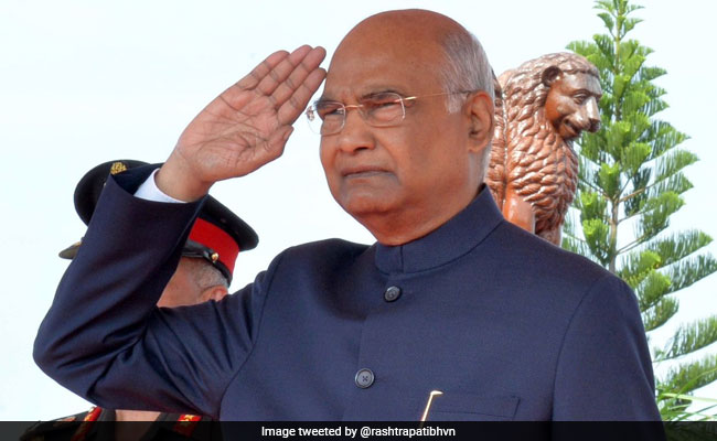 President Kovind Presents President's Colours To Army Aviation Corps
