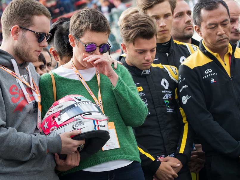 A Minute's Silence In Tribute To Formula Two Crash Victim Anthoine Hubert