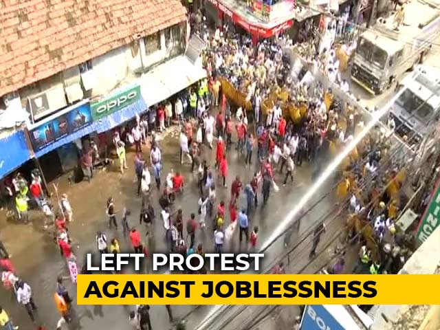 Marching For Jobs, Left Front Workers Clash With Police In Howrah