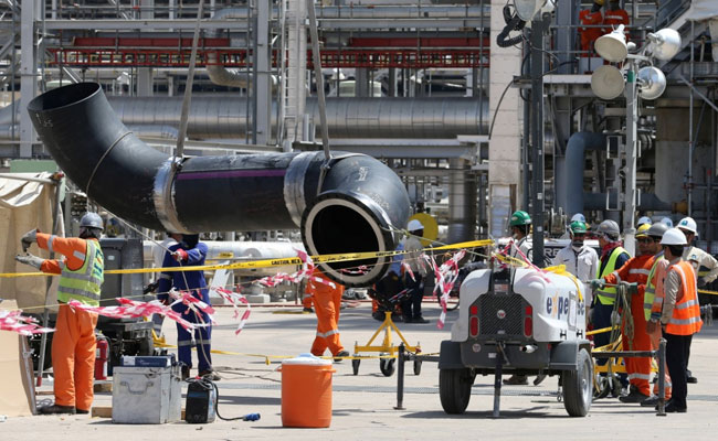 Melted Pipes, Burnt Equipment: Media Visits Wrecked Saudi Oil Plant