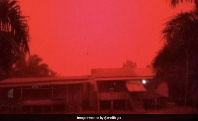 "This Is Not Mars": Indonesia Skies Turn Blood Red After Forest Fires
