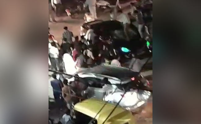 On Camera, Delhi Driver Rams Crowd, Reverses And Hits Again