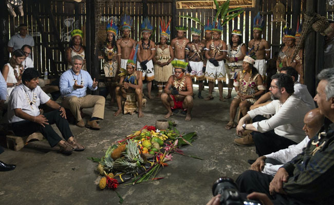 Amazon Nations Meet In Indigenous Hut At Colombia Over Forest Protection
