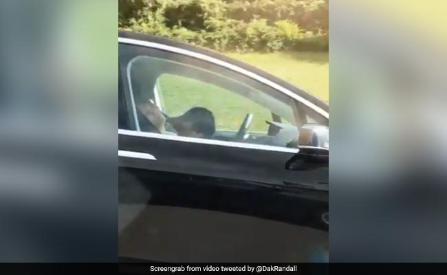 Video: Man Asleep At Wheel As Self-Driving Tesla Speeds At 90 Kmph