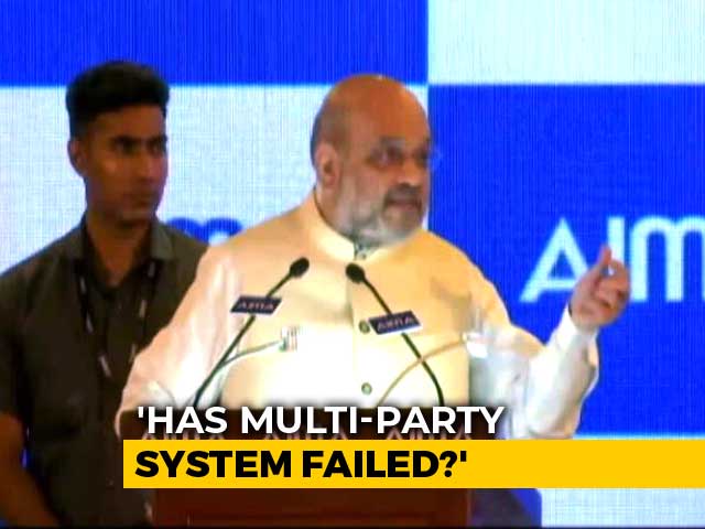 Amit Shah Questions Multi-Party Democracy