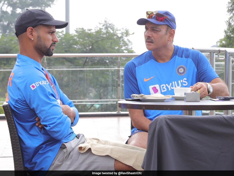 Ravi Shastri, Shikhar Dhawan Discuss Cricket Over "Coffee" Ahead Of Dharamsala T20I